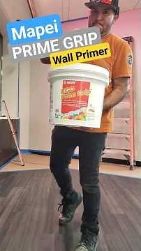 Mapei Prime Grip Over Drywall for Tile + #howto #diy #tile #primer #drywall #mapei #viral #mbpprimer