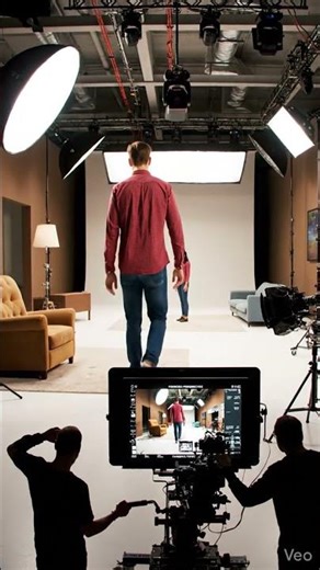 This Actor Looks Giant… But It’s Just a Camera Trick 🤯 #shorts #filmmaking