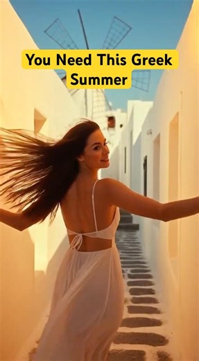 You Need This Greek Summer 🇬🇷 | Mykonos 70s Vibes #shorts #mykonos