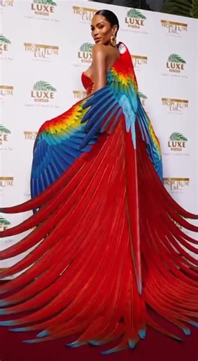 She’s wearing a REAL living animal dress… people couldn’t believe their eyes 👀🔥 Like & Follow for more unbelievable viral fashion moments! #livingdress #viralvideo #fyp #foryou