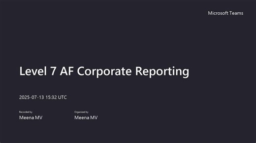 AF Module 1&2 class recording