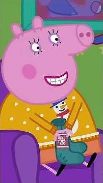 Peppa Takes a Christmas Tumble! 🎄 #PeppaPig #Christmas #Shorts