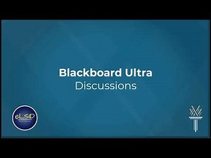Blackboard Ultra for Faculty | Discussions