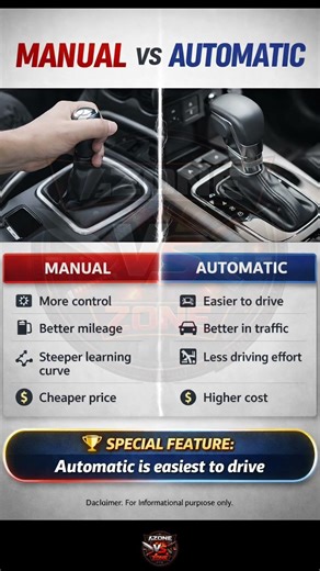 Manual vs Automatic 😳 Which One is Better?