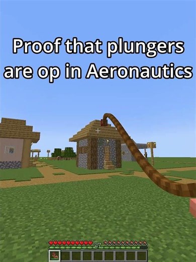 Proof that plungers are op in Minecraft Create Mod: