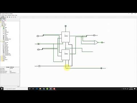 2 Bit ALU (AND, OR, Addition, Substraction) Using Logisim