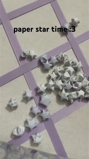 turning your math work into paper stars core ☺️✨