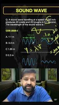 Sound Waves | Properties & Types | Physics PYQs | UPSC CDS NDA CAPF
