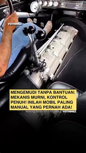 VOZ on Instagram: "Inilah wujud mobil paling manual di dunia. Bukan satu tuas, tapi beberapa shifter sekaligus. Transmisi planetary Lenco yang biasa dipakai drag race ini memungkinkan perpindahan gigi instan tanpa pedal kopling dan tanpa elektronik. Kontrol penuh, mekanis murni, kasar, presisi, dan ekstrem—sensasi mengemudi sebelum era otomatis. (No copyright intended, credit to the rightful owners)"