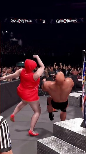 🔥 Goldberg vs. Ayu 💪 EPIC Iron Man Intergender Match | WWE 2K25 Gameplay #shorts