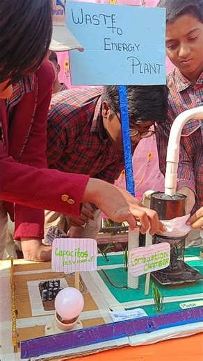 waste to energy plant // science working model #experiment #chemicalguys