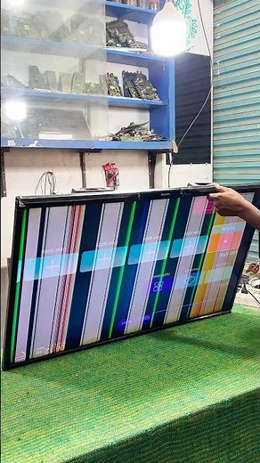 How to Fix Heavy Vertical Lines & Shadow on LED TV | Complete Repair 🔧✅ #shortsvideo #reels
