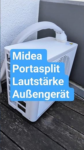 Midea Portasplit Lautstärke des Außengeräts. #Midea #portasplit #klimaanlage #hitze #lautstärke