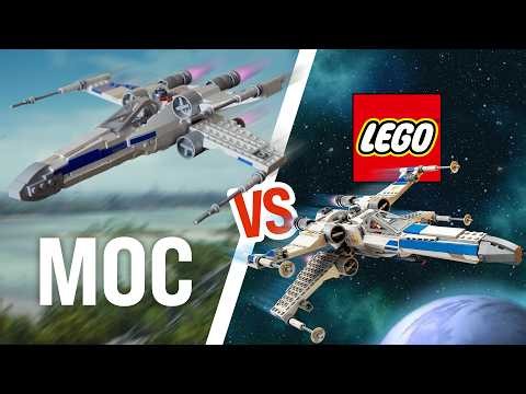 LEGO X-Wing MOC vs Official Set