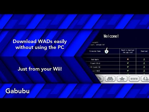 Download WADs easily without using the PC! Just from your Wii!