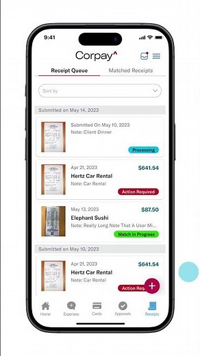 Corpay Complete - Receipt Capture
