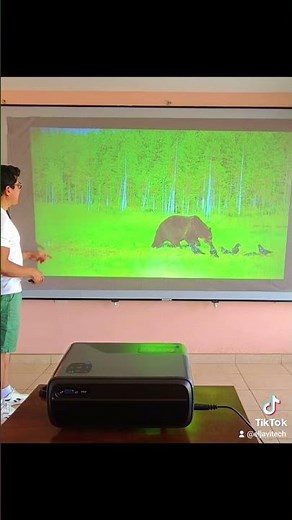 LED Projector Setup with Vivid Images 💪