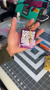 Every QR Code Keychains Comes With A Matching Tassel 😜🔥 #ajuniquecreationsllc #smallbusiness #customservice #keychain #keychainaccessories #keychains #foryou #handmade #laserengraving #purple #qrcodes #qrcodekeychain #brandonthego #brandingtips #brandingstrategy #brandingtips101 #keychainaccessories | AJ Unique Creations LLC