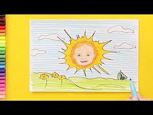 How to draw Teletubbies Sun Baby