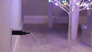 Watch MultiColored LED Lights Alpine Festive Silver Christmas Tree on Amazon Live