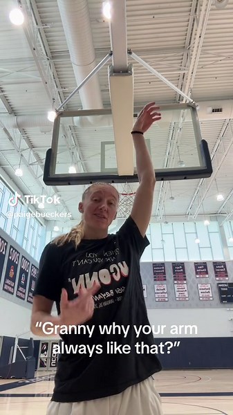 Grandkids' Basketball Game with Granny's Impressive Wrist Skills