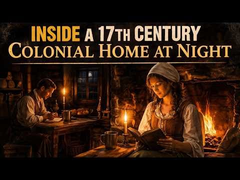 Colonial Home Life at Night Supper, Sewing, Prayers, and Cold Rooms | Boring History for Sleep