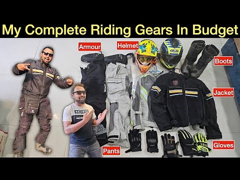ALL MY RIDING GEARS IN DETAIL | Best & Budget Riding Gears | Jacket, Pants, Boots, Gloves, Helmet !