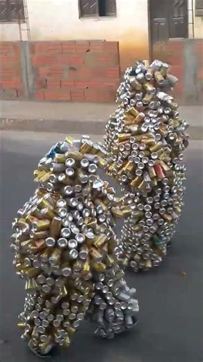 Soda Can Men Walk Among Us || ViralHog