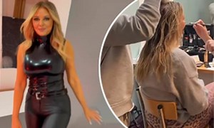 Carol Vorderman flaunts her incredible curves in clip from sexy shoot