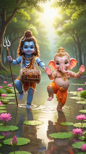 shankar ji ka damroo baje parvati ka nandan nache 🌺🙏 #trendingshorts#ganesha#dance#art