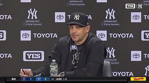 10K views · 349 reactions | "Great, but that's not the world we're even living in, right now." - Aaron Boone when asked how he felt after securing home-field advantage for the Wild Card | YES Network | Facebook