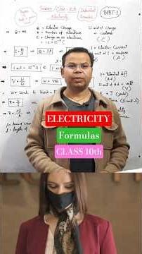All Important Formulas Of Electricity PART-1, Physics Class 10th, Revise For Solving Numericals,