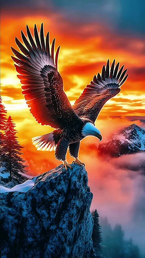 Eagle's Majesty: 4K Live Wallpaper of Nature
