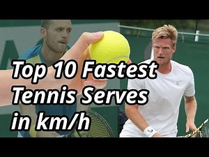 Top 10 Fastest Tennis Serves in km and miles