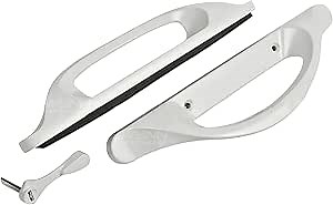 Amesbury Truth Sliding Door Handle Set Replacement | Allure Sliding Glass Patio Door with 3-15/16" Screw Holes - White
