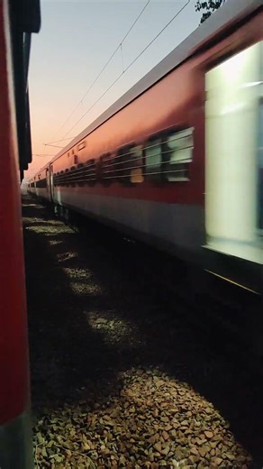 Ultra Fast Train 🚃🚂 passing at small station with high speed
