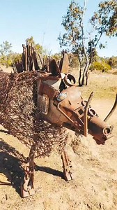 Ever wondered where one of the worlds largest outdoor sculpture exhibitions is? The Lake Dunn Sculpture Trail happens to be in Outback Queensland between Aramac and Jericho! How did the sculptures get there? Ask a local and you may be told an interesting story about a sheila with a few roos loose in the top paddock! In reality, the sculptures are the works of a local sculptor, Milynda Rogers aka Scrapmetalsheila who did reside on a grazing property along the trail and decided she needed a platfo