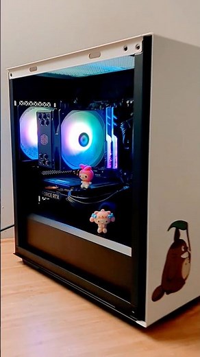 Check out this kawai RTX4060 build in very compact DeepCool Macube 110 💕 #pcbuild #custompc #rgb