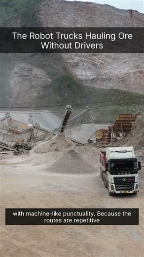 The Robot Trucks Hauling Ore Without Drivers