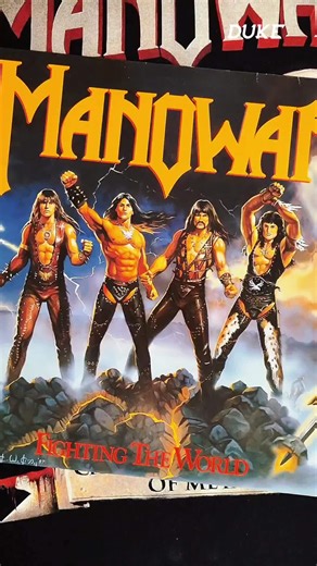 Manowar - Fighting the World Released on Feb. 17, 1987 🇺🇸 The battle rages, choose your side ⚔️🔥⚔️ 💿 Original Europe LP & CD Atlantic Records 2020 CD Remastered Cherry Red Records 2020 LP Reissue Blue/Black Marbled Limited Edition (1.000 Copies) Listenable Records "Blow Your Speakers" 7" Single #Atlantic #Manowar #metal #vinylcollection #recordoftheday | Duke TV
