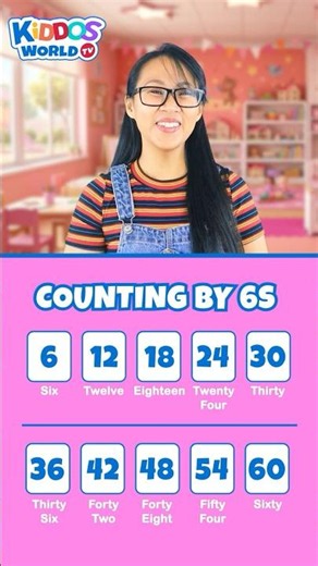 Let’s Learn Counting by 6s with Miss V | Skip Counting by Six for Kids