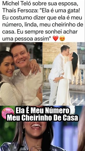Michel Teló revela: Thaís é meu amor e meu cheirinho de casa! ❤️