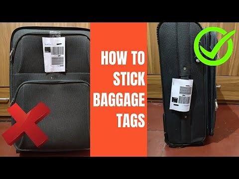 How To Stick Baggage Tags On Your Luggage Bags | New Rules For All Flyers | Indigo, GoAir |‪@DNA365‬