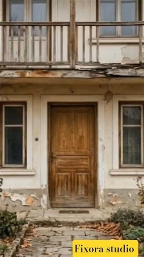 Rustic Balcony Restoration | From Ruined Facade to Cozy Dream Home 🌿 #timelapse #home #satisfying