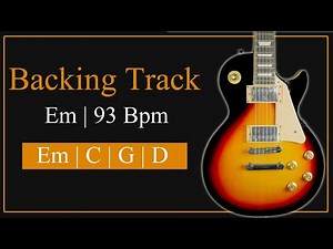 Guitar Backing Track in Em | 93 Bpm