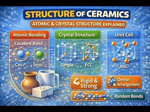 Structure of Ceramics | Crystal Structure & Atomic Bonding Explained