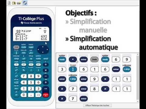 04 - Simplification de fractions avec la TI-Collège Plus Solaire