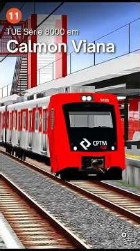 OpenBVE: TUE SÉRIE 8000 em CALMON VIANA! Linha 11 Coral #ohama #train #openbve