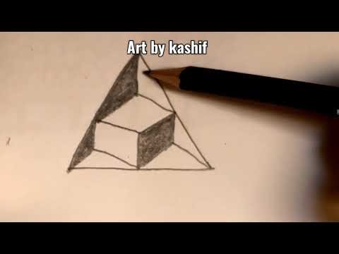 Illusion Triangle #illusion #drawing #3ddrawing