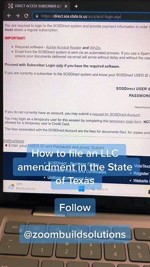 How to file Form 424 “Certificate of Amendment” in Texas. #entrepreneur #habloespañol #creditoempresarial #businessowner #credittips #businesscoach #entrepreneurship